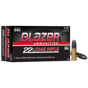 22LR 40gr LRN CCI Blazer Solid Ammo Brick (500 rds)